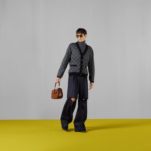 GG wool jacquard cardigan