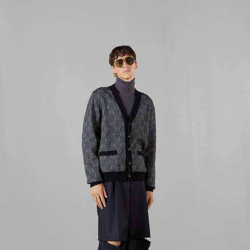 Cardigan aus GG Wolljacquard