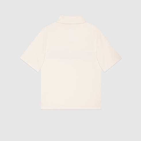 Polo pour enfant en coton avec bande Web