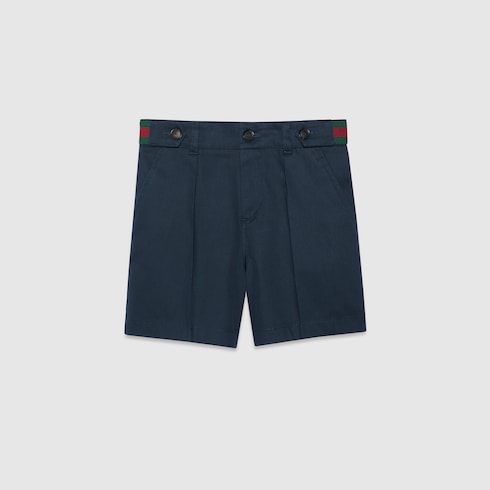 Children's stretch cotton shorts with Web