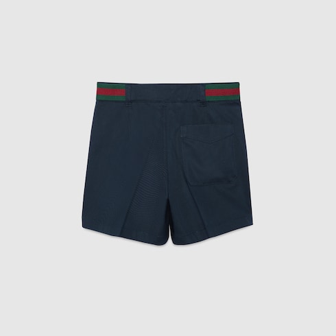 Children's stretch cotton shorts with Web