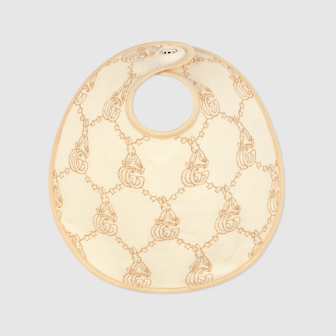 Peter Rabbit™ x Gucci cotton bib in ivory and beige | GUCCI® UK