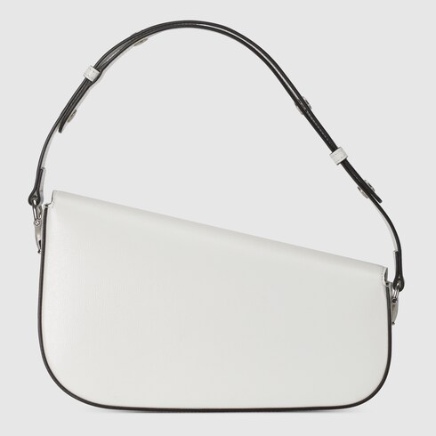Gucci Horsebit 1955 small shoulder bag in White Leather | GUCCI® SI