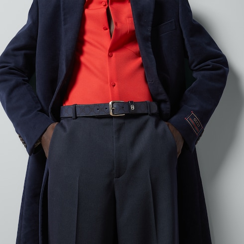Ceinture avec détail GG enlacés
