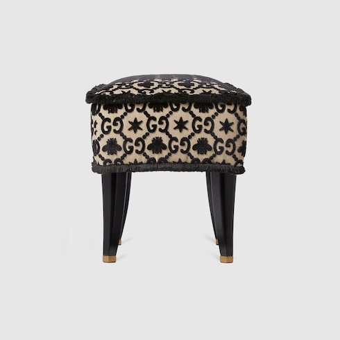 Sgabello con motivo GG jacquard 