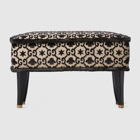Sgabello con motivo GG jacquard 