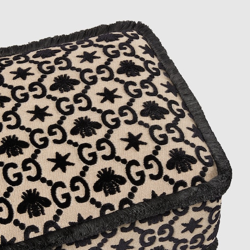 Sgabello con motivo GG jacquard 