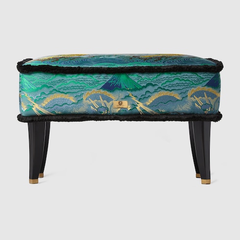 Sgabello con tigre jacquard 