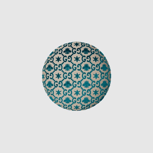 GG bee and star jacquard round stool Detail 2