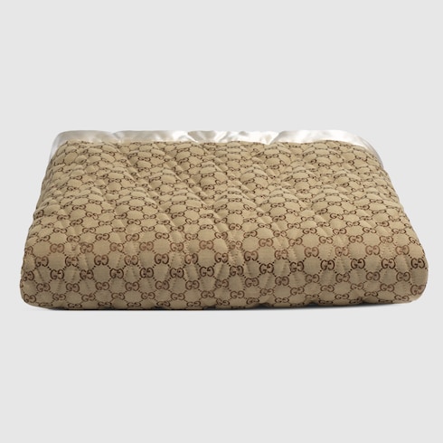Coperta in cotone trapuntato GG double face