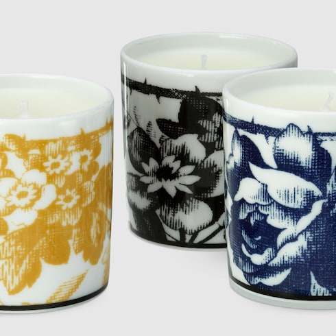 Kerzen-Set mit Herbarium-Print, Inventum-Duft
