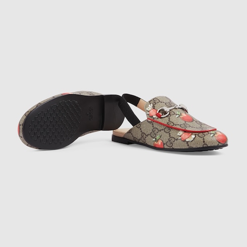 Gucci red princetown hot sale slipper