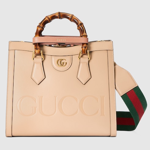 Gucci Diana small tote bag in Pink Leather | GUCCI® SI