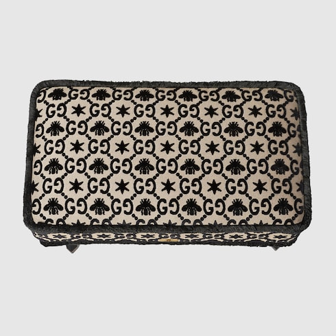 Sgabello con motivo GG jacquard 