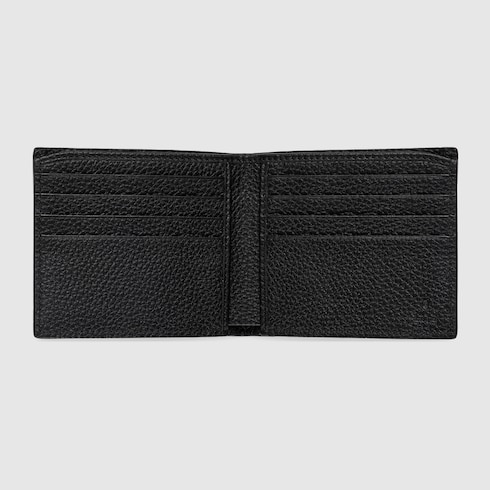 Portafoglio bi-fold con logo Gucci