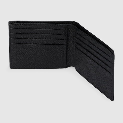 Portafoglio bi-fold con logo Gucci