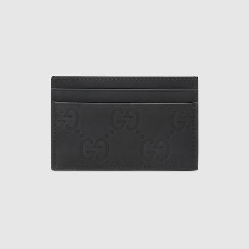 Porte-cartes GG effet caoutchouc