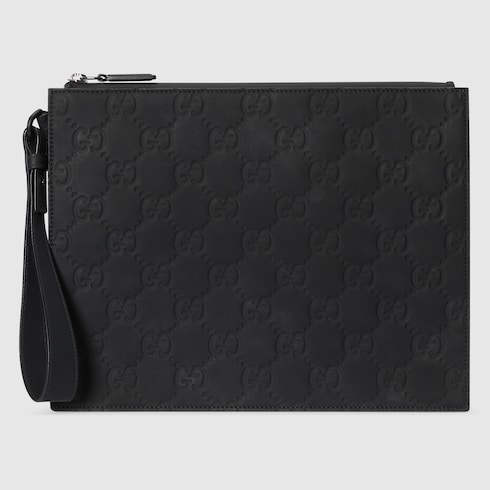 Rubber-effect small pouch