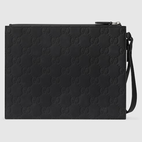 Rubber-effect small pouch