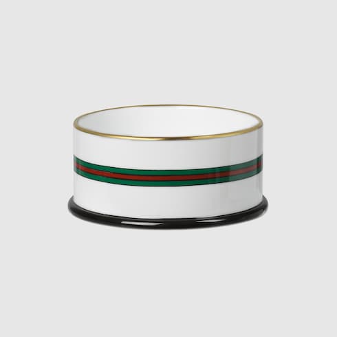 Small Horsebit print pet bowl