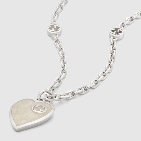 Gucci Heart necklace with Interlocking G Detail 4