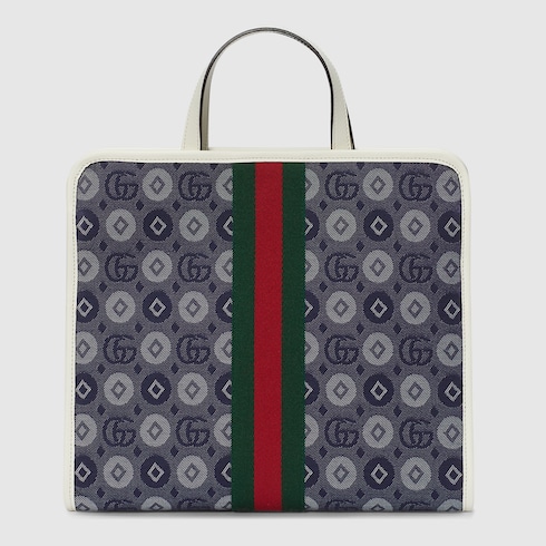 チルドレンズ〕ダブルG トートバッグブルー デニム | GUCCI® JP