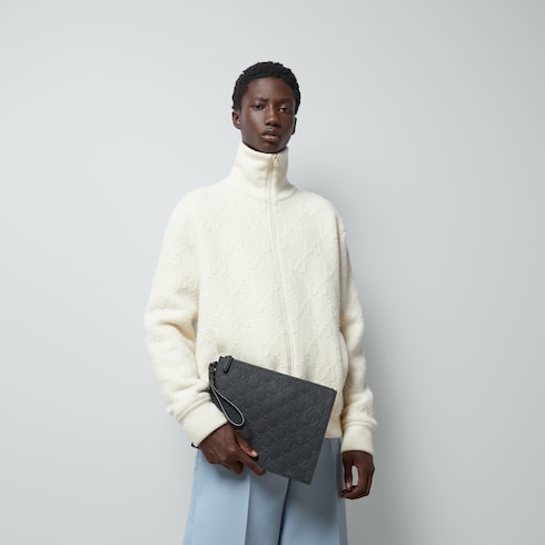 Rubber-effect small pouch