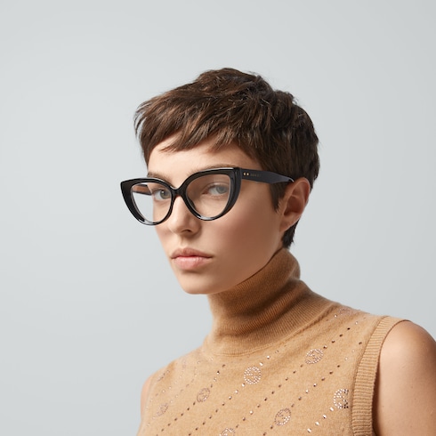 Gucci women's cat eye optical sale frames