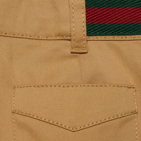 Baby stretch cotton shorts with Web