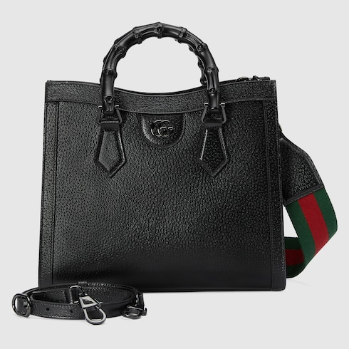 Gucci Diana small tote bag in Black Leather | GUCCI® SI