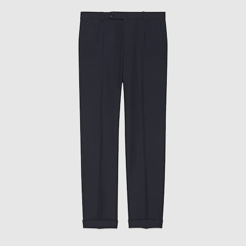 Wool twill trouser