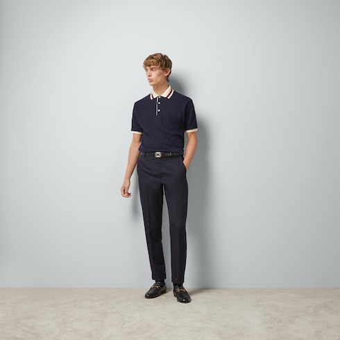 Pantalone in twill di lana