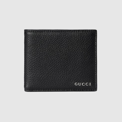 Portafoglio bi-fold con logo Gucci
