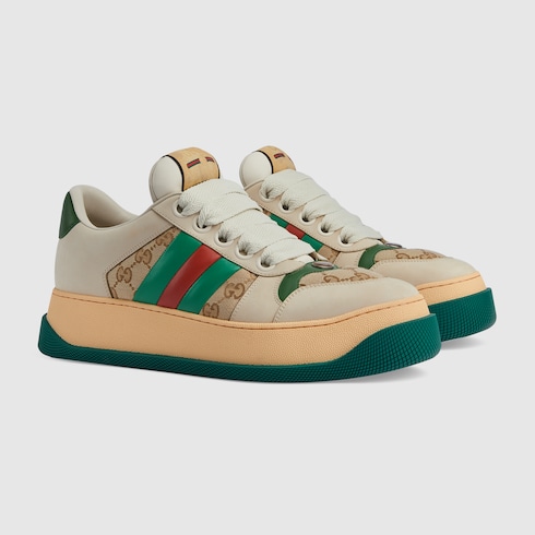 シューズ・サンダルその他 GUCCI Screener trainer in GG fabric and multicolour details multicolour-glitter-screener-