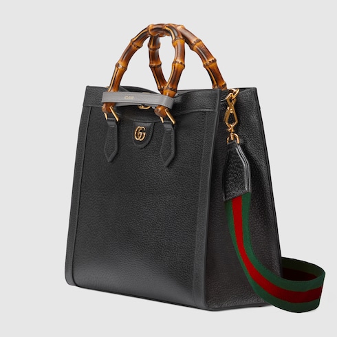 MittelgroBer Gucci Diana Shopper in schwarzes Leder GUCCI DE