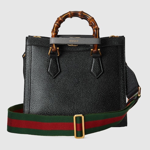 グッチ ダイアナ〕スモール トートバッグブラック レザー | GUCCI® JP