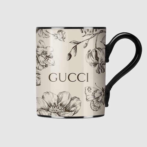 Gucci Flora Sketch print mug
