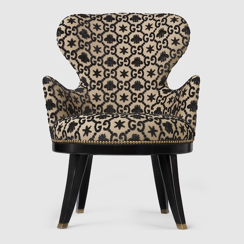 GG jacquard armchair Detail 3