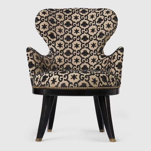 Sillón de jacquard con GG