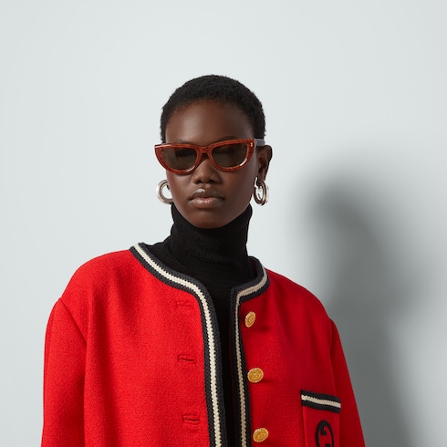 Cat-eye frame sunglasses