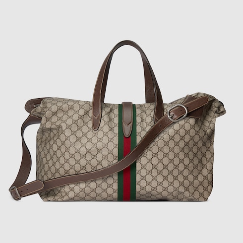 Gucci web gg deals supreme duffle