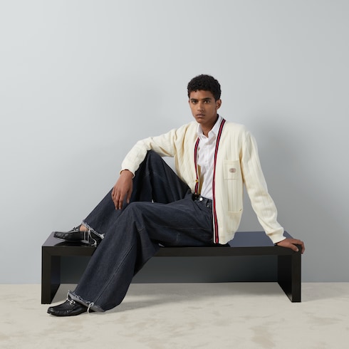 Cotton shirt with Double G embroidery
