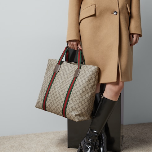 Borsa shopping con dettaglio Web misura grande