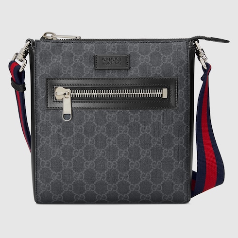 GG Supreme Black Small Messenger Bag | GUCCI® Canada