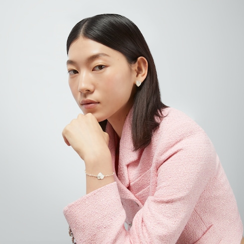 Gucci Heart互扣式双G耳环