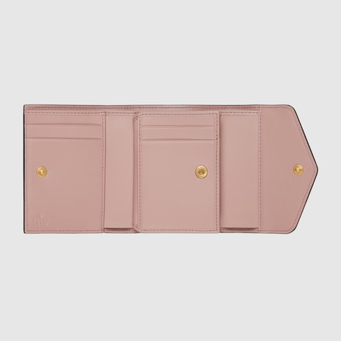 Portafoglio GG misura media in pelle rosa GUCCI Italia