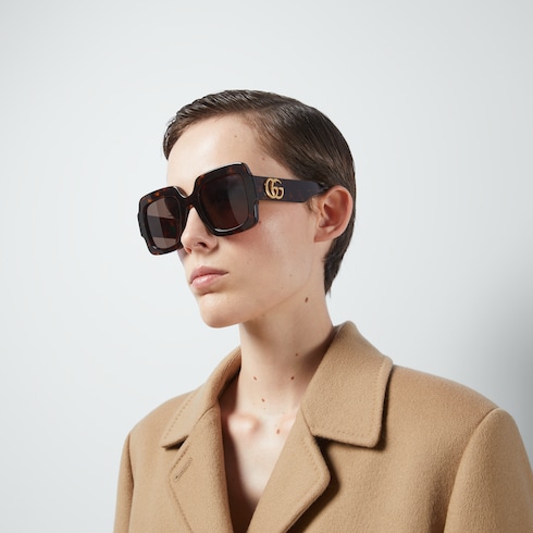 Square-frame Double G sunglasses