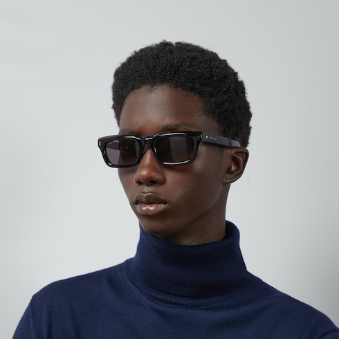 Rectangular frame sunglasses