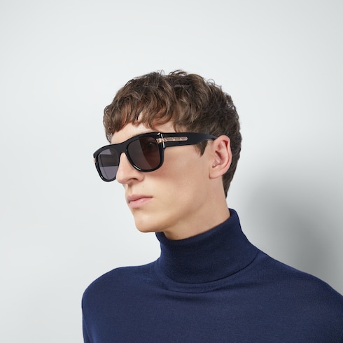 Gafas de sol con montura cuadrada inacetato negro GUCCI MX