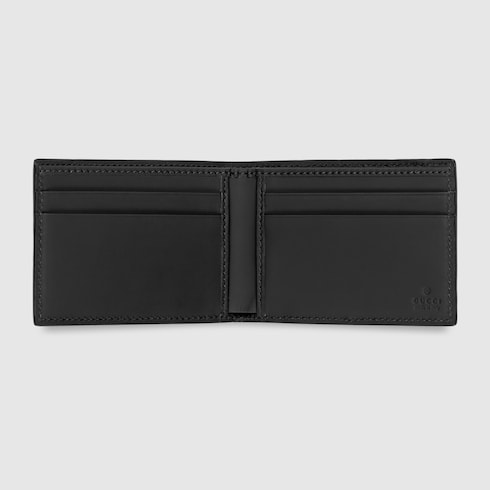 GG rubber-effect bi-fold wallet